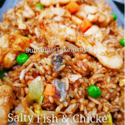 Chicken &amp; Salt Fish Fries Rice