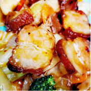 Stir Fry Roast Pork Belly